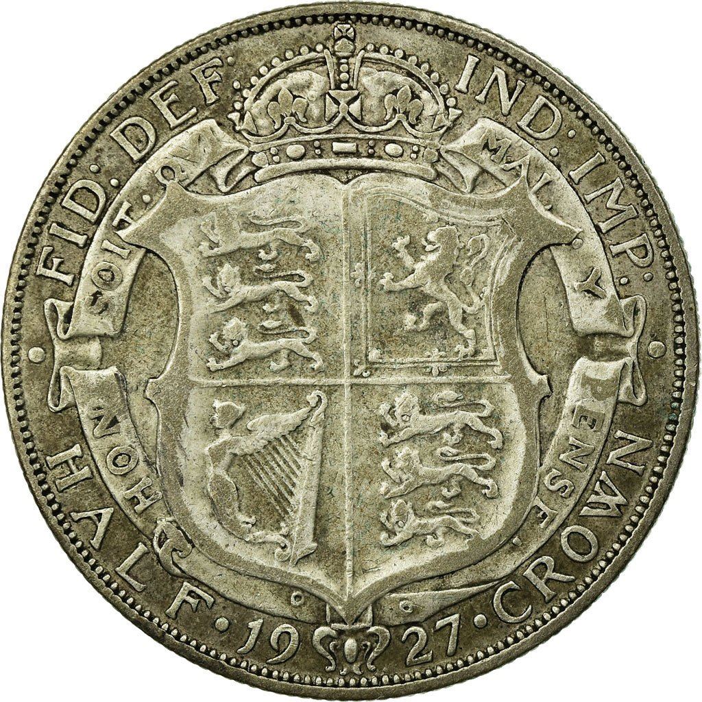 United Kingdom Coin ½ Crown | George V 3rd type | Modified Effigy | 1926 - 1927