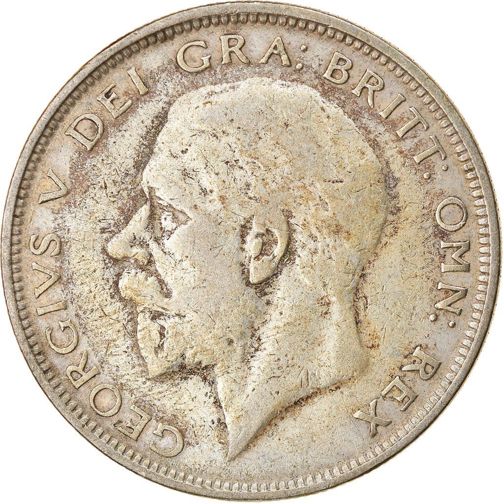 United Kingdom Coin ½ Crown | George V 3rd type | Modified Effigy | 1926 - 1927