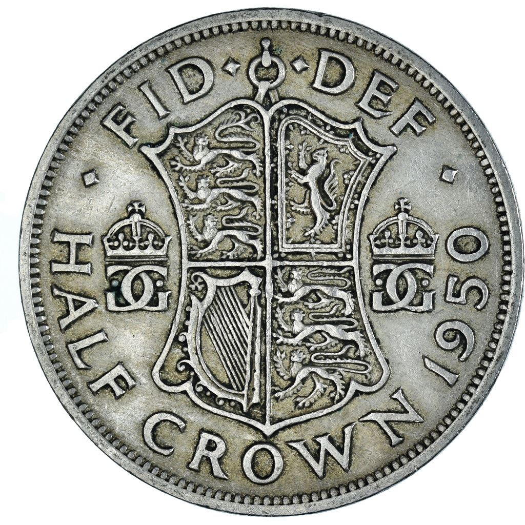 United Kingdom | 1/2 Crown Coin | George VI | Km:879 | 1949 - 1952