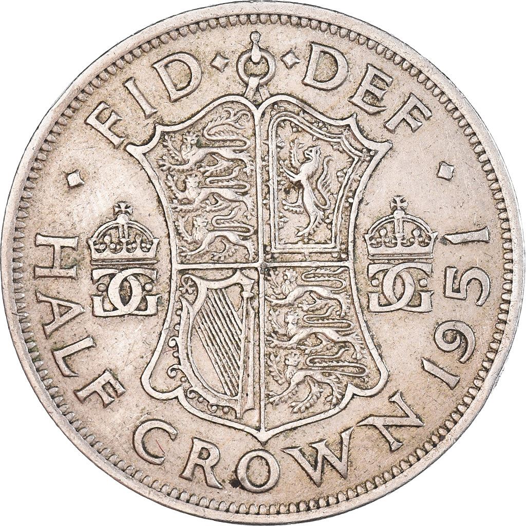 United Kingdom | 1/2 Crown Coin | George VI | Km:879 | 1949 - 1952
