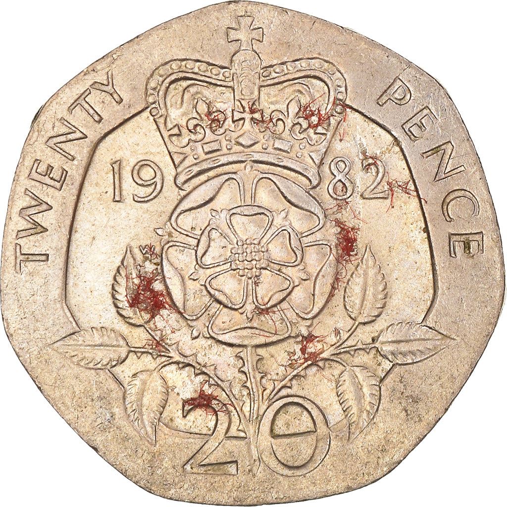 United Kingdom Coin 20 Pence | Elizabeth II 2nd portrait | 1982 - 1984