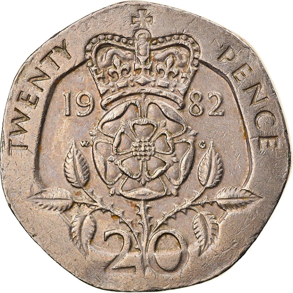 United Kingdom Coin 20 Pence | Elizabeth II 2nd portrait | 1982 - 1984