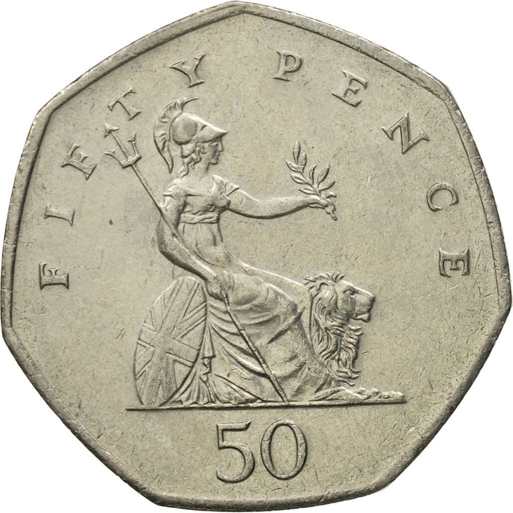 United Kingdom | 50 Pence Coin | Britannia | Km:940.2 | 1997