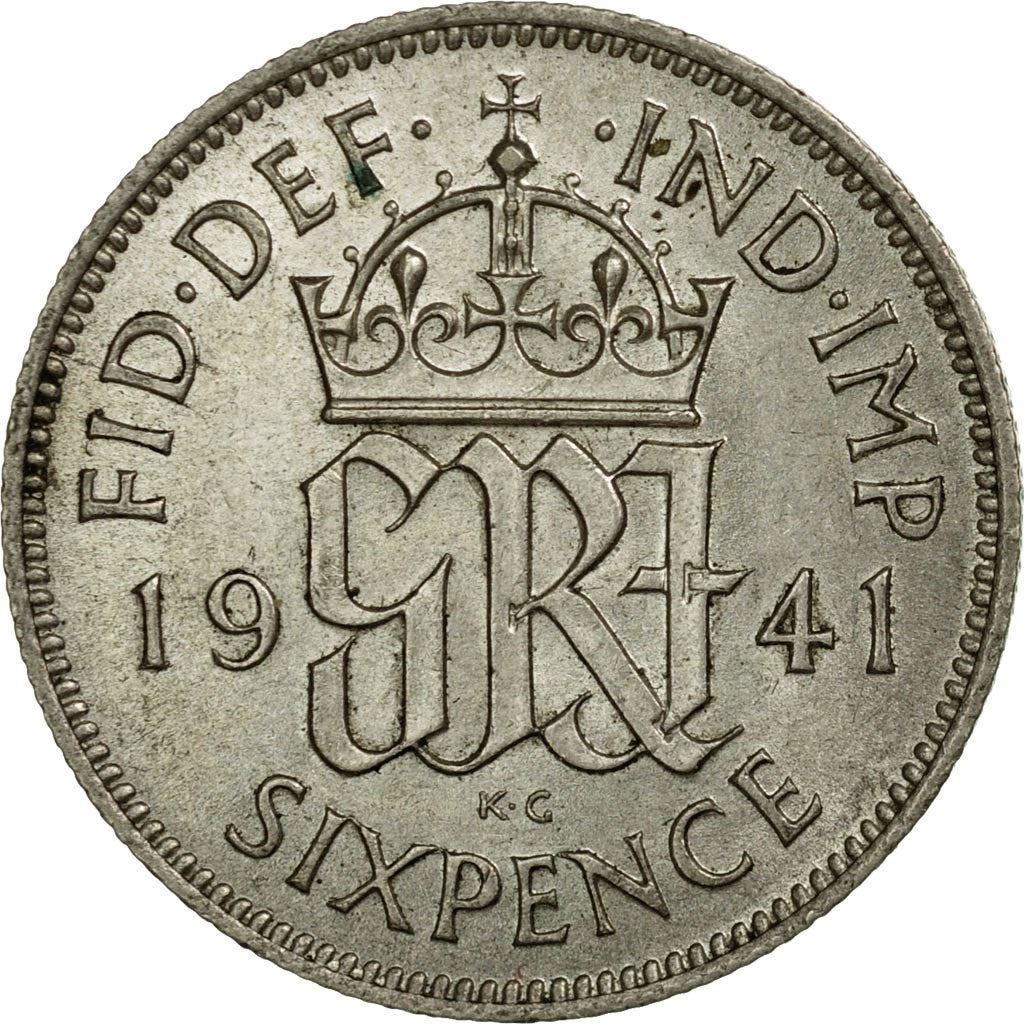 United Kingdom Coin 6 Pence | George VI 1st 1937 - 1946