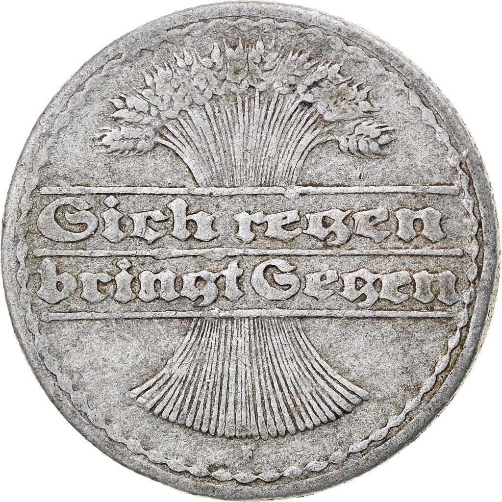 Weimar Republic 50 Pfennig Coin | German Reich | KM27 | 1919 - 1922