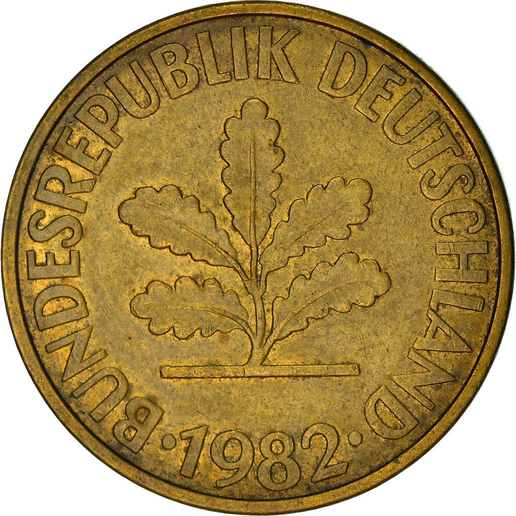 West German 10 Pfennig | KM108 | 1950 - 2001