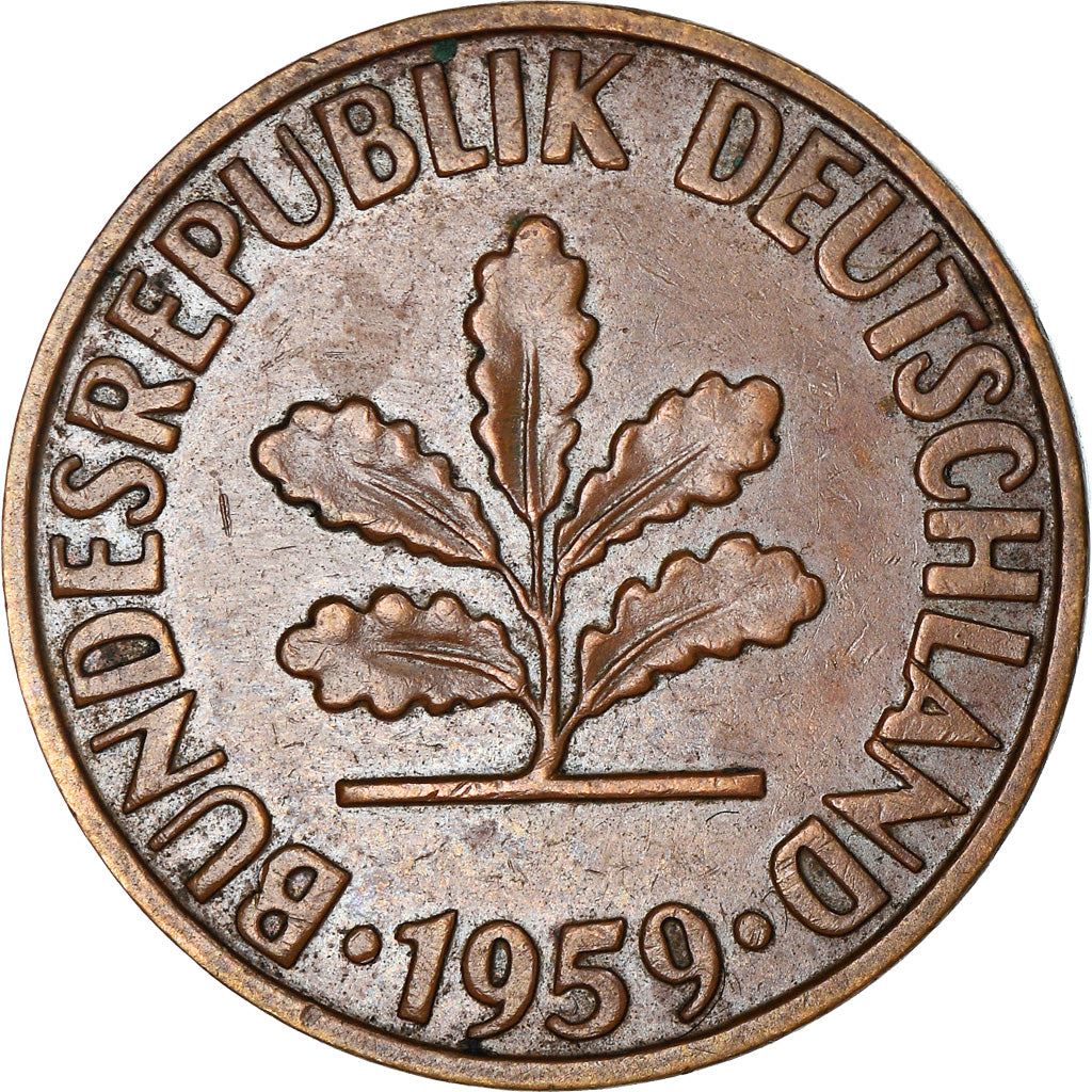 West German 2 Pfennig non-magnetic | KM106 | 1950 - 1969