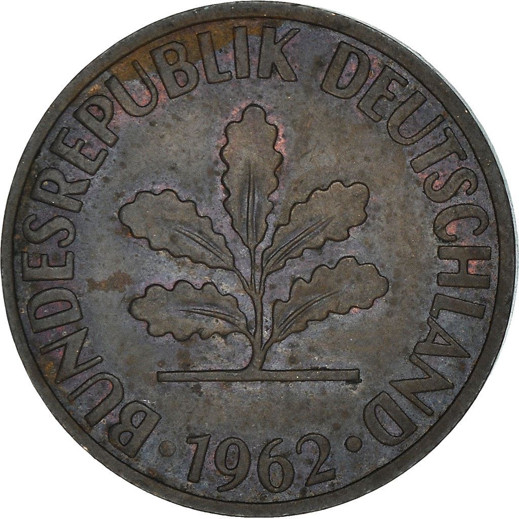 West German 2 Pfennig non-magnetic | KM106 | 1950 - 1969