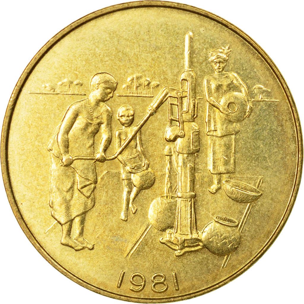 Western African States | 10 Francs Coin | Sawfish | Pitcher Pump | KM10 | 1981 - 2021