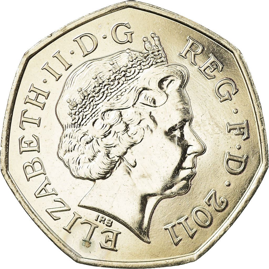 United Kingdom | 50 Pence Coin | Triathlon | KM:1173 | 2011