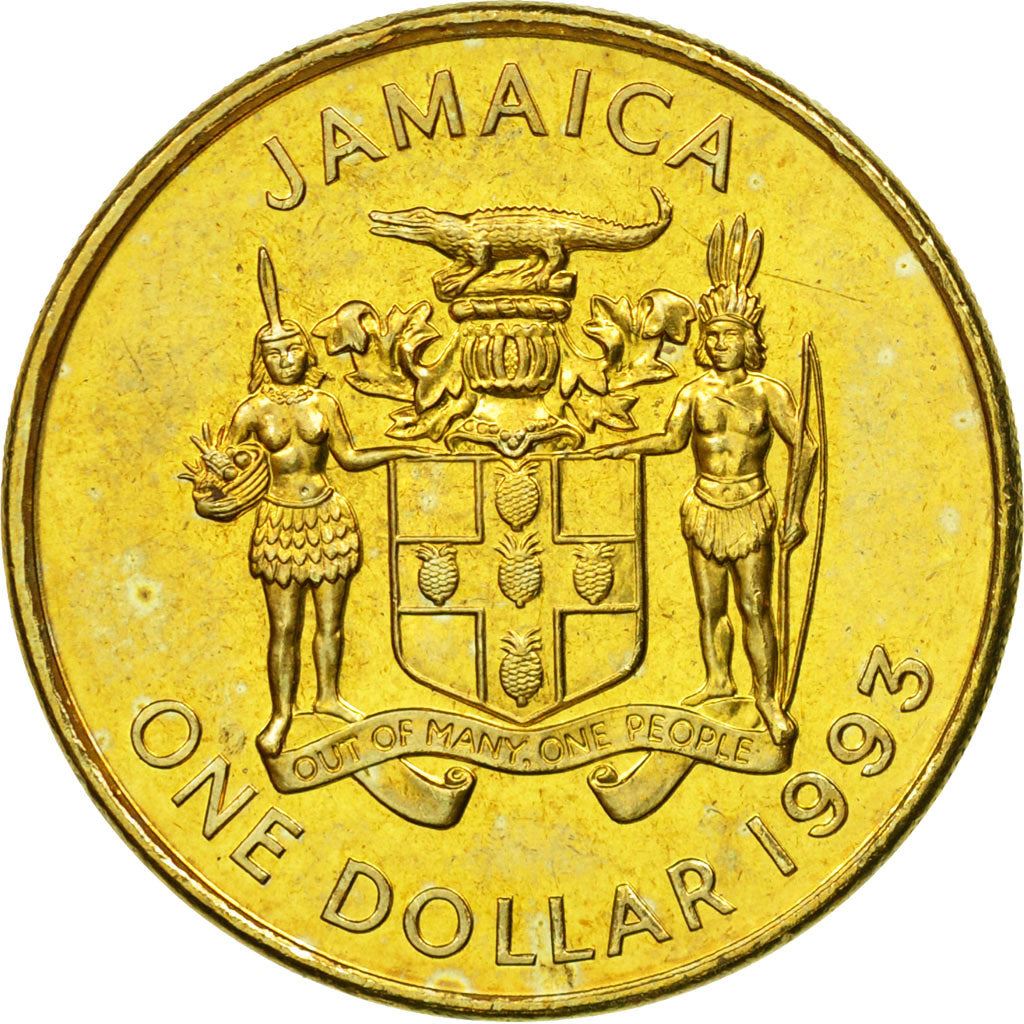 Jamaica 1 Dollar Coin | Sir Alexander Bustamante | KM145a | 1993 - 1994