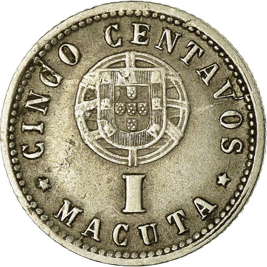 Angola | 5 Centavos / 1 Macuta Coin | Libertine | Km:66 | 1927