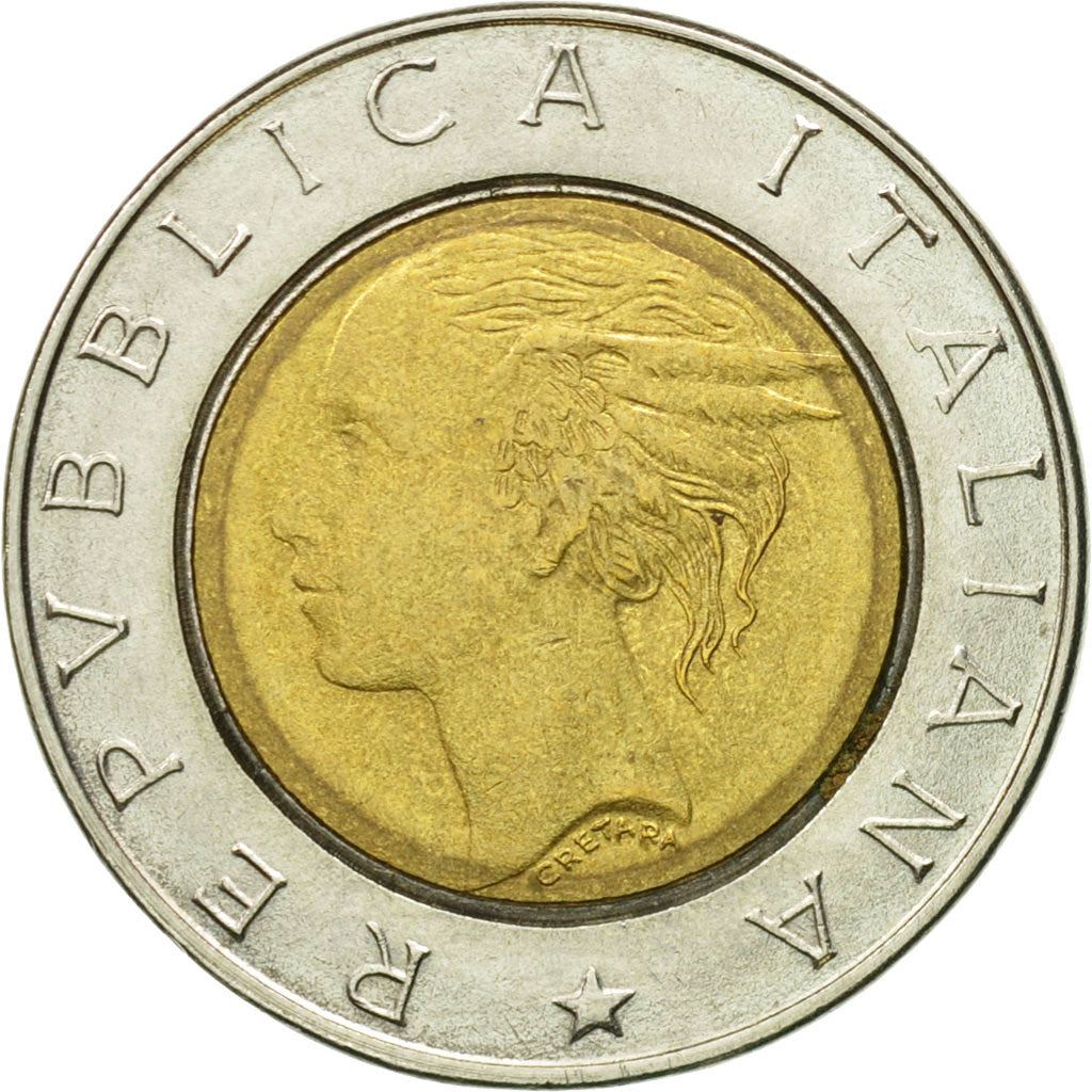 Italy | 500 Lire Coin | Luca Pacioli | Km:167 | 1994
