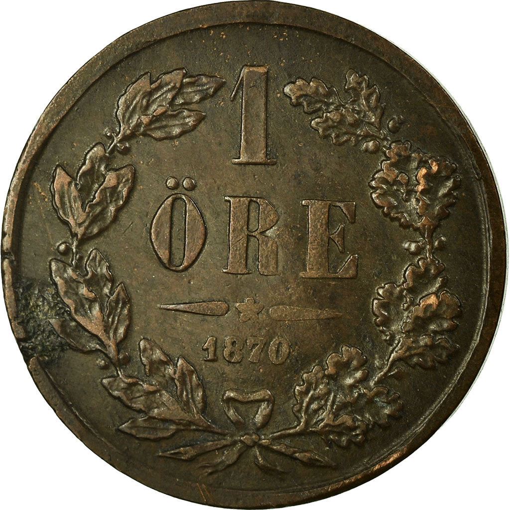 Sverige | 1 Öre Mønt | Carl XV | Km:705 | 1860 - 1872
