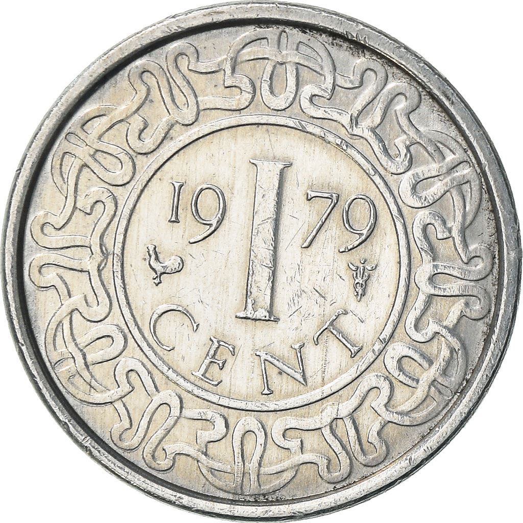 Suriname | 1 Cent Coin | Natives | Wreath | Km:11A | 1974 - 1986