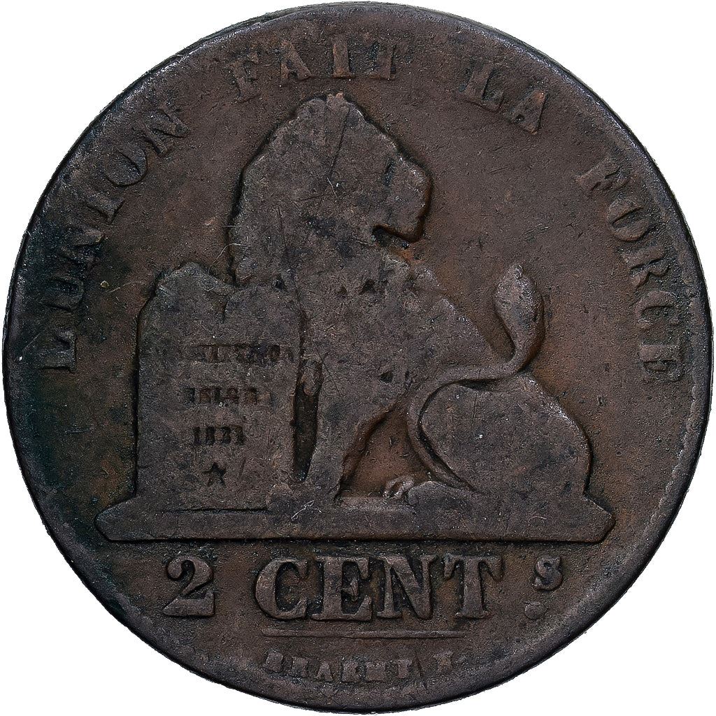 Belgien | 2-Centimes-Münze | Leopold I. | Kupfer | KM: 4.1–4.4 | 1833–1865