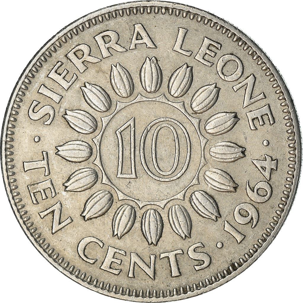 Sierra Leone 10 Cents Coin | Sir Milton Margai | KM19 | 1964