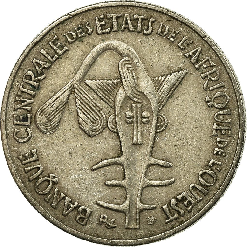Western African States | 50 Francs Cfa Coin | Emblem of Central Bank | Beans | Grains | Nuts | Km:6 | 1972 - 2011