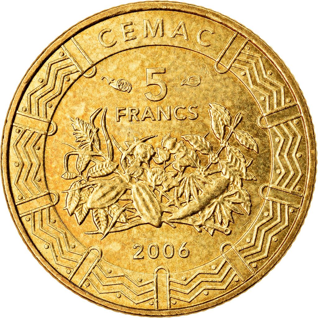 Central African States | 5 Francs Cfa Coin | Plants | Km:18 | 2006