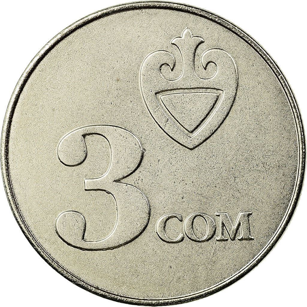Moneta 3 Som Kirgistan | Falcon | Kookor | KM15 | 2008