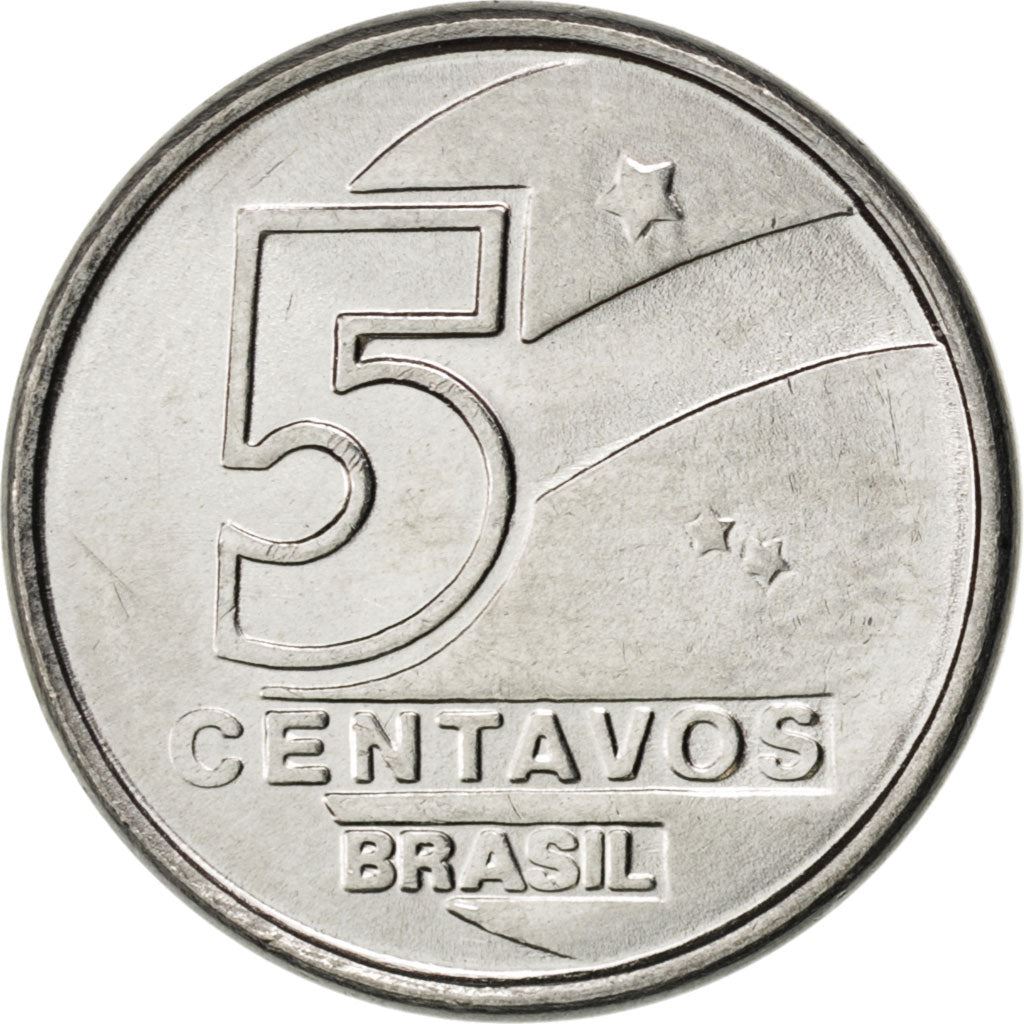 Brazil | 5 Centavos Coin | Fisher | Km:612 | 1989 - 1990