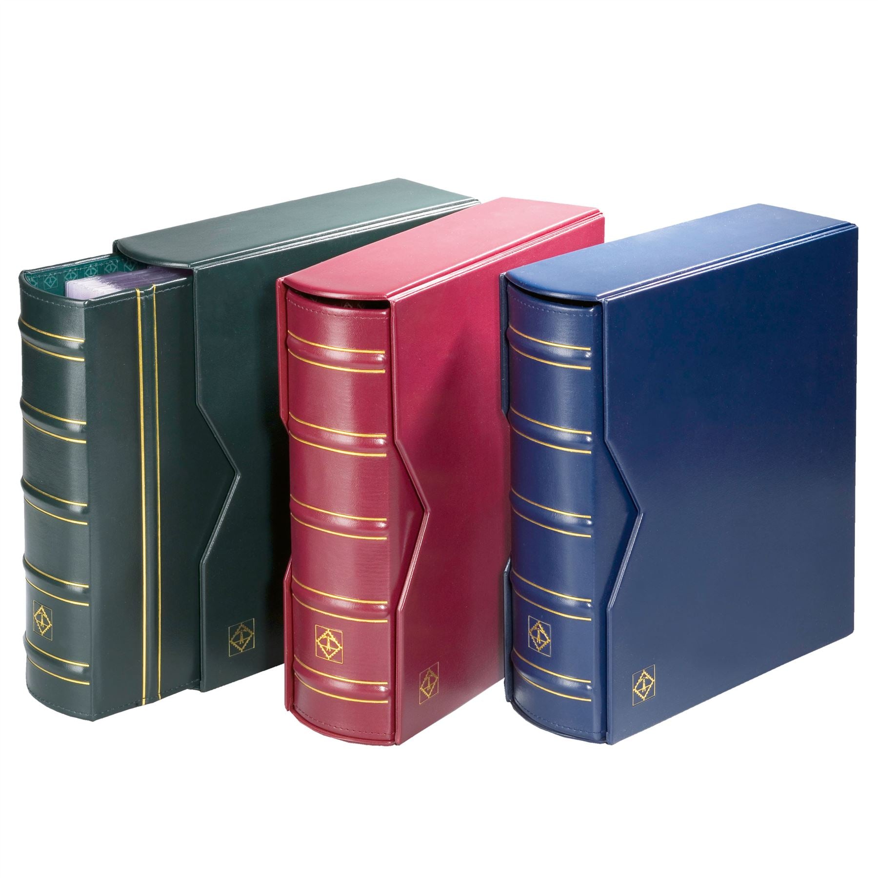 OPTIMA GIGANT CLASSIC Ring Binder with Slipcase | Coin and Banknote Album | Up to 80 Sheet Capacity | 3 Color Options