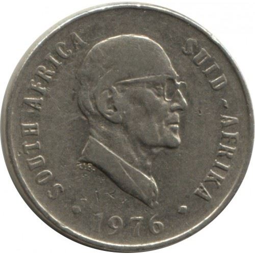 South Africa 10 Cents Coin | Jacobus J. Fouche | KM94 | 1976