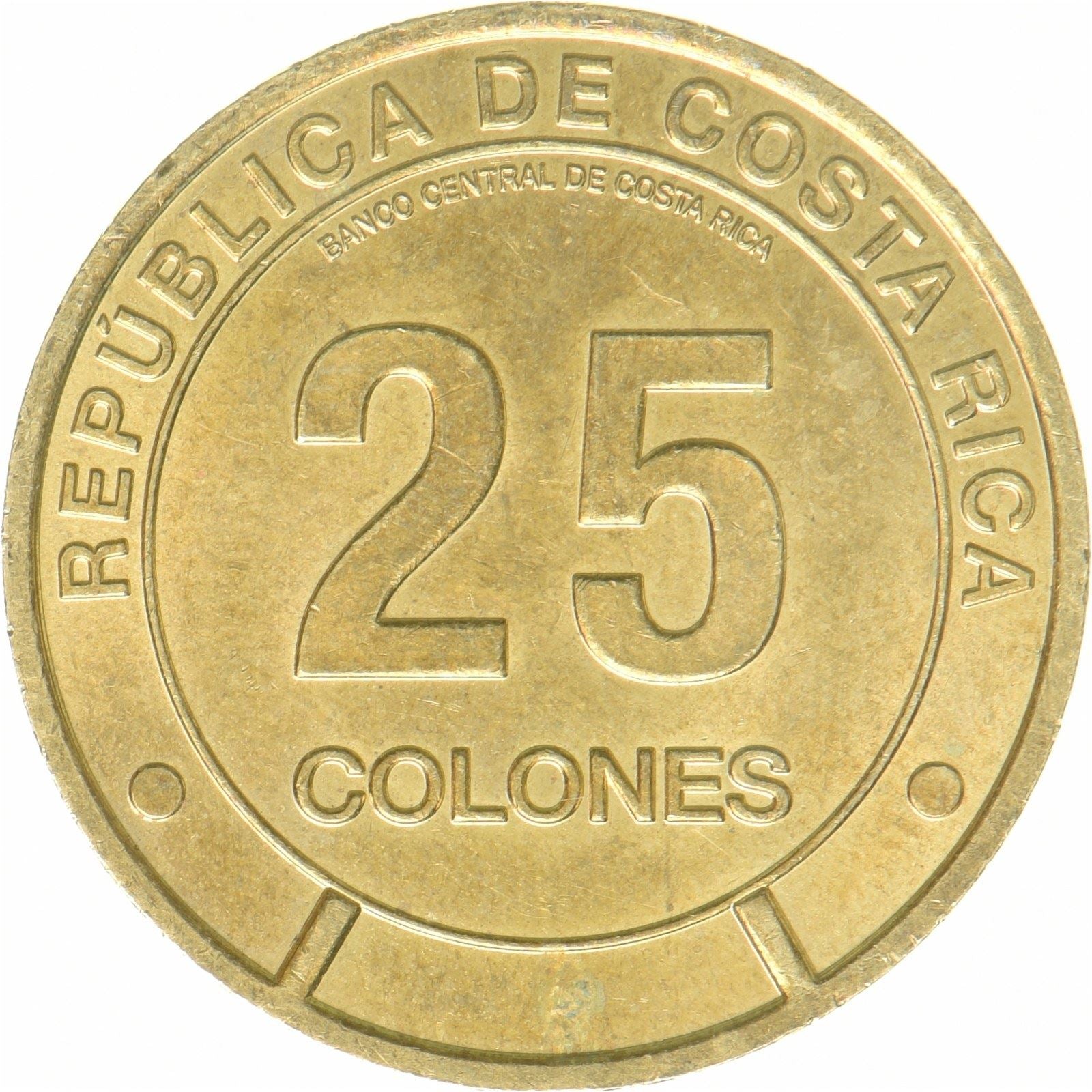 Costa Rica | 25 colón-mynt | Limón-provinsen | nikkelmessing | UC:211 | 2023