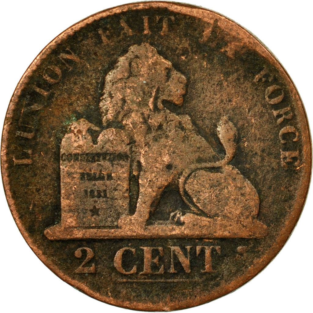 Belgien | 2-Centimes-Münze | Leopold I. | Kupfer | KM: 4.1–4.4 | 1833–1865