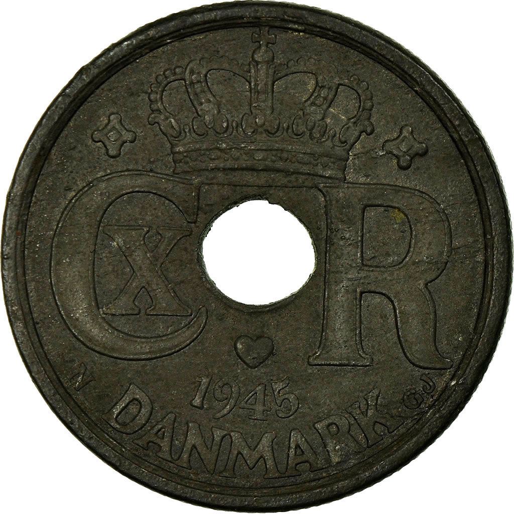 Denmark | 25 Ore Coin | Monogram | Km:823.2A | 1941 - 1945
