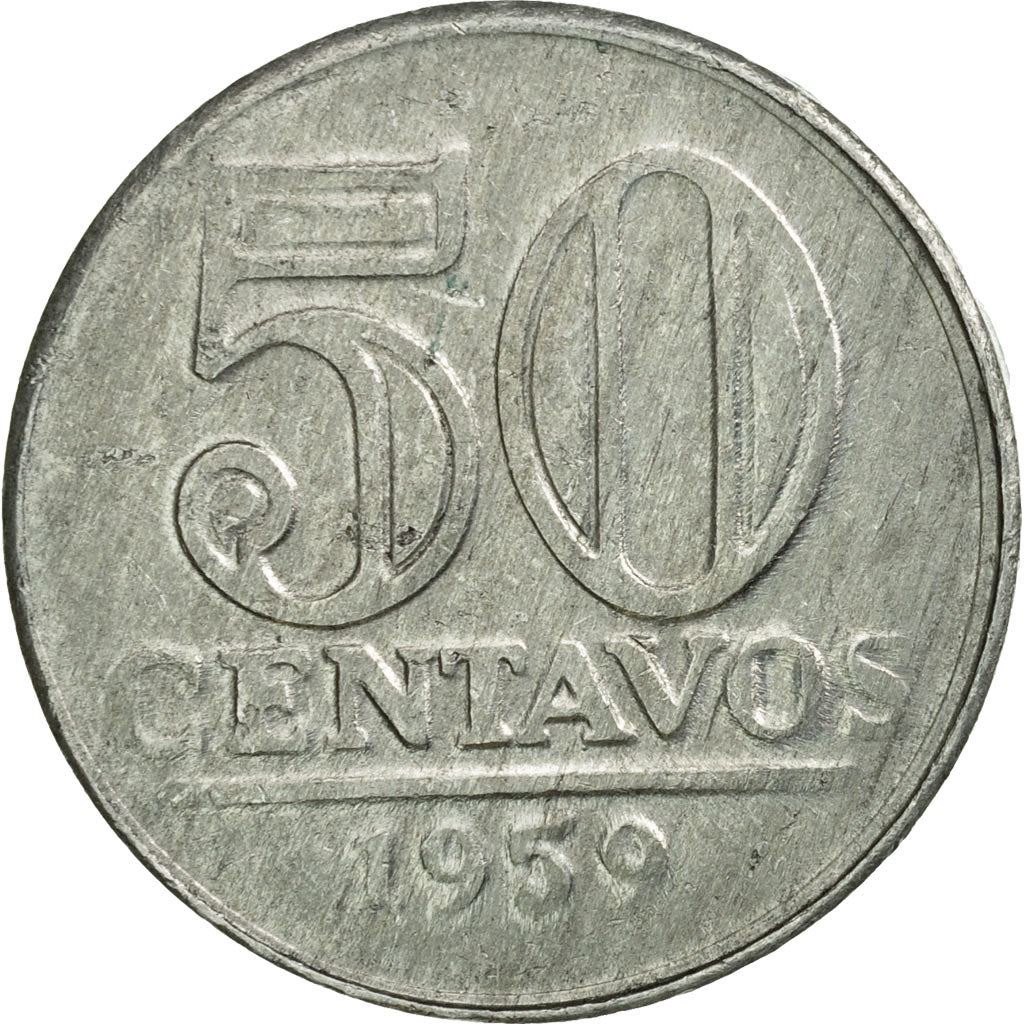 Brazil | 50 Centavos Coin | Star | Km:569 | 1957 - 1961