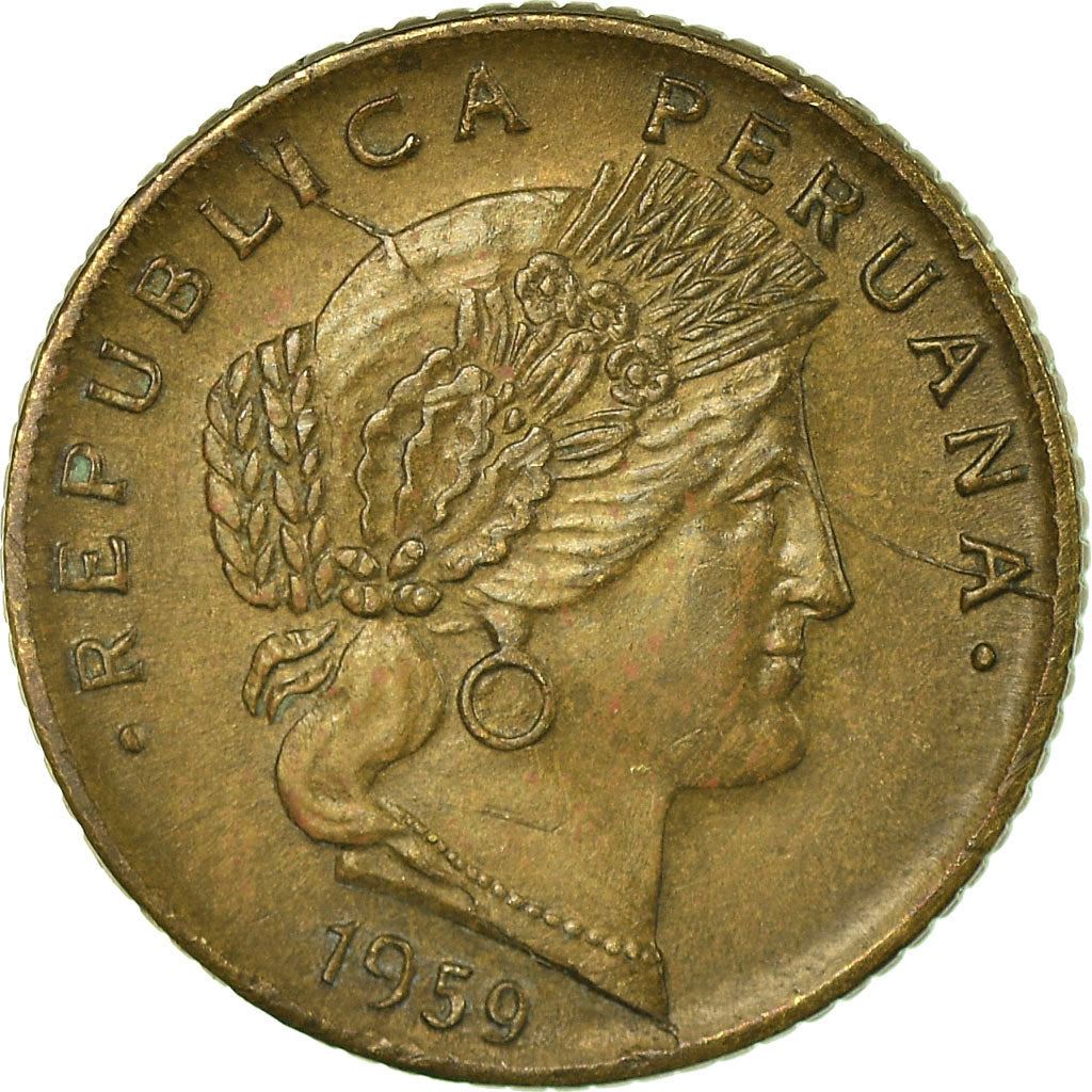 Peru | 5 Centavos Coin | Ceres | Km:223 | 1945 - 1965