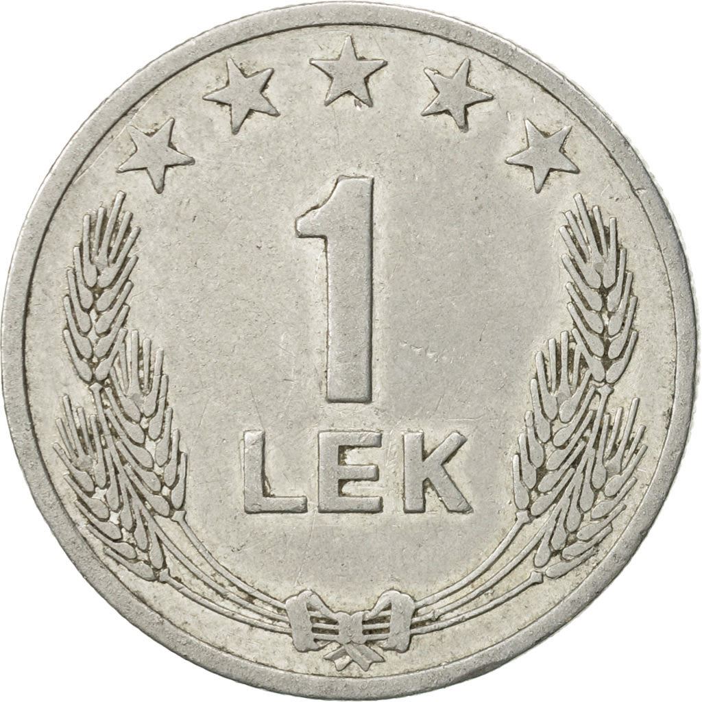 Albania | 1 Lek Coin | Aluminium | Coat of Arms | Double-Headed Eagle | Bird | Km:43 | 1964