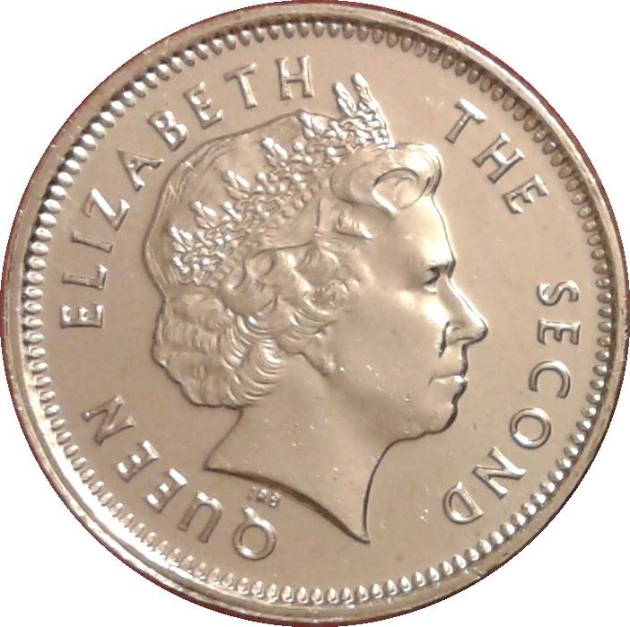 Falkland Islands 5 Pence Coin | 5 Pence Coin | Elizabeth II | Albatross | KM132 | 2004 - 2011