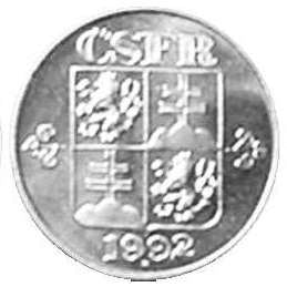 Czechoslovakia 1 Hale? | Linden Wreath | KM149 | 1991 - 1992