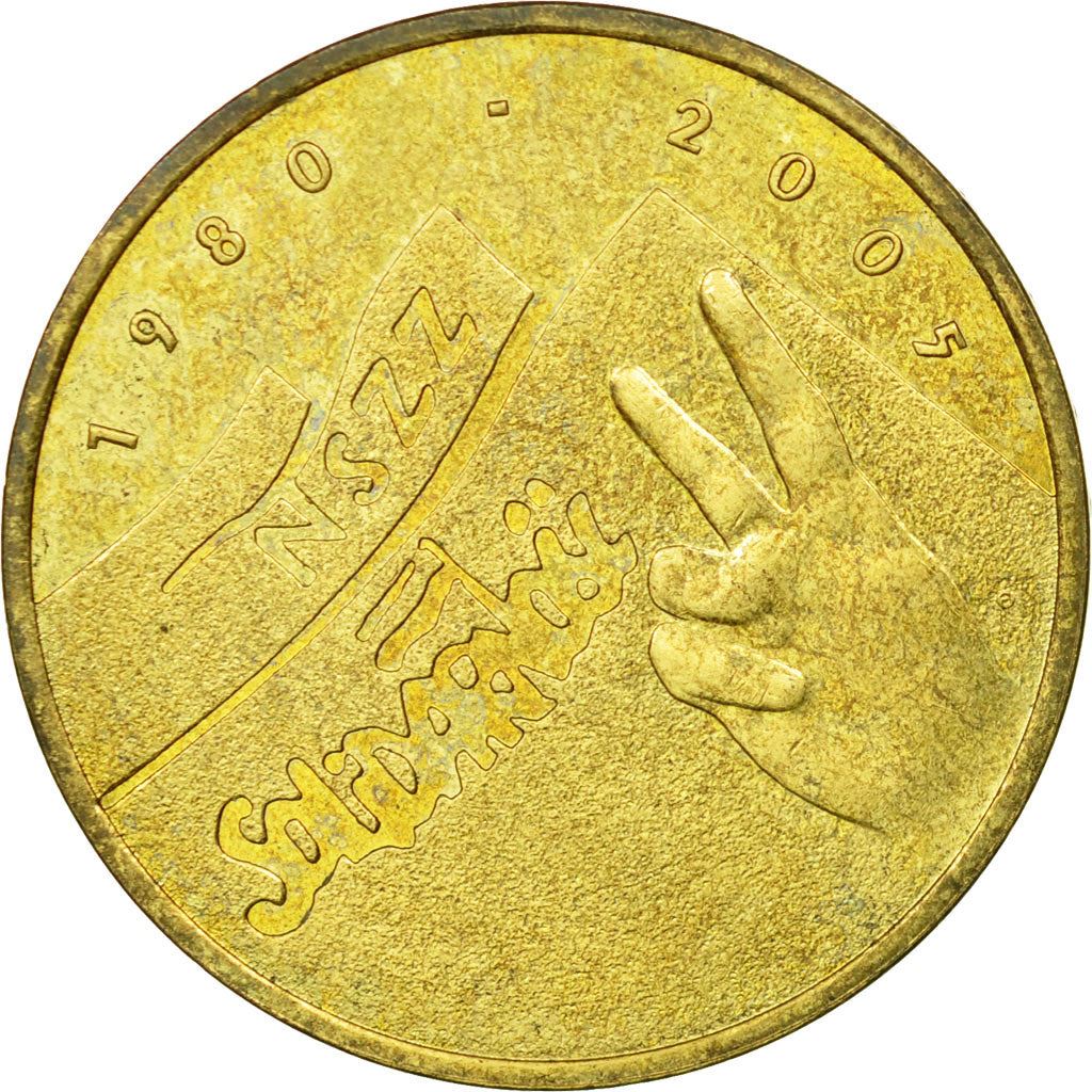 Poland | 2 Zlotys Coin | Solidarność | Y:565 | 2005