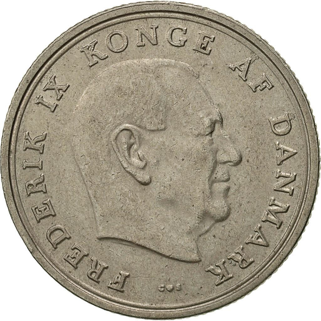 Denmark | 1 Krone Coin | Frederik IX | Km:851 | 1960 - 1972