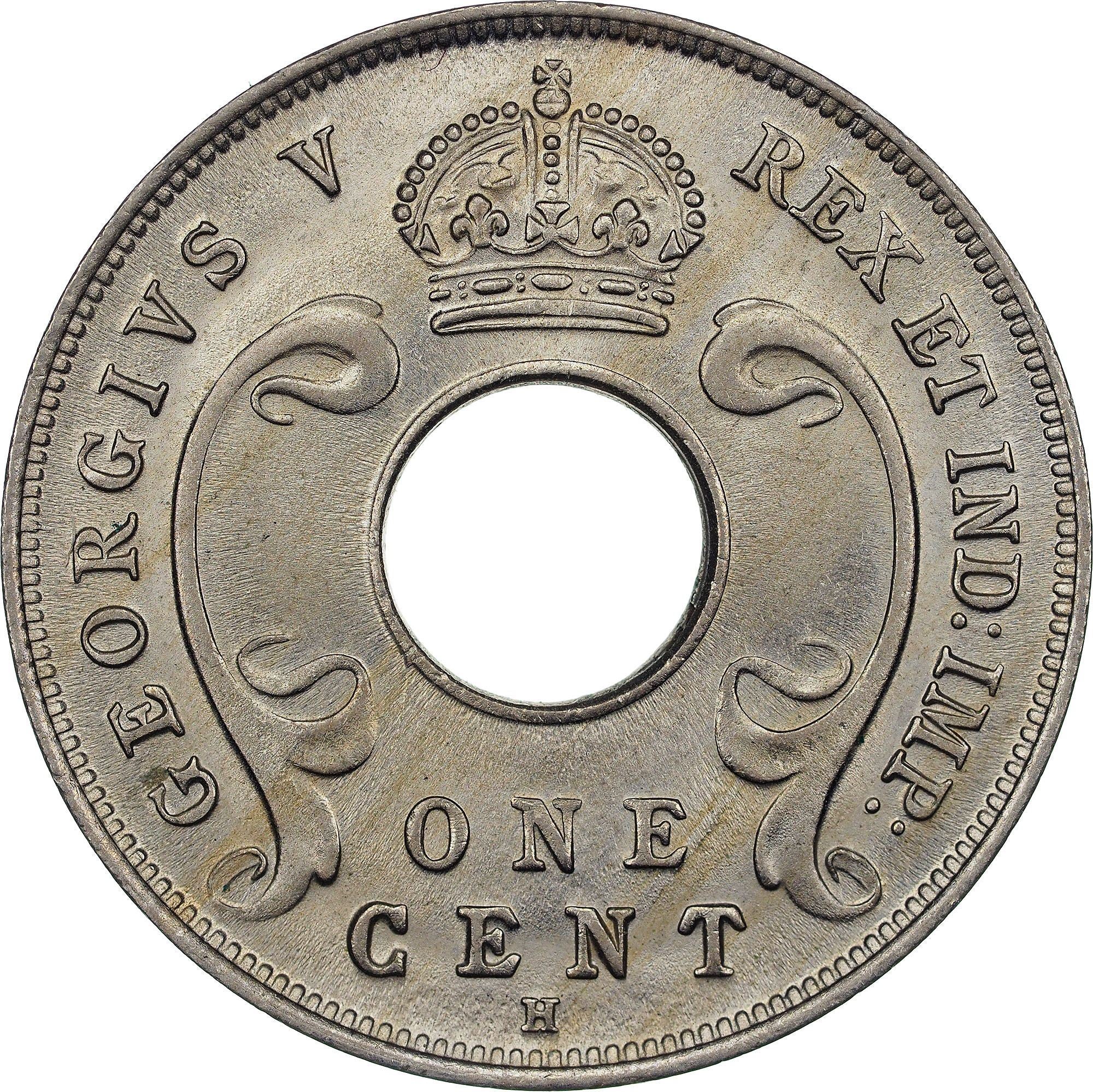 Afrique de l’Est | Pièce de 1 cent | George V | Cupronickel | KM : 7 | 1911-1918