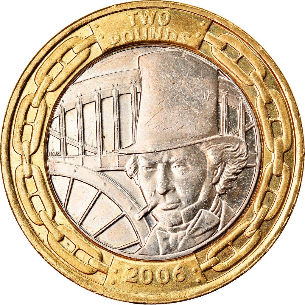 United Kingdom | 2 Pounds Coin | Isambard K. Brunel | KM:1060 | 2006