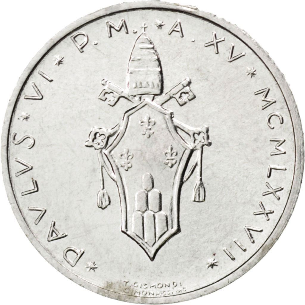 Vatican City | 1 Lira Coin | FAO | Aluminium | KM:116 | 1970-1977