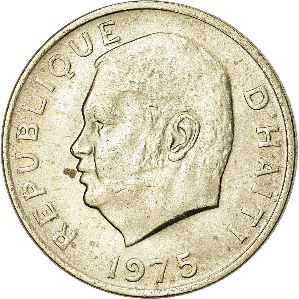 Haiti | 5 Centimes Coin | Jean-Claude Duvalier | Cannon | Km:119 | 1975