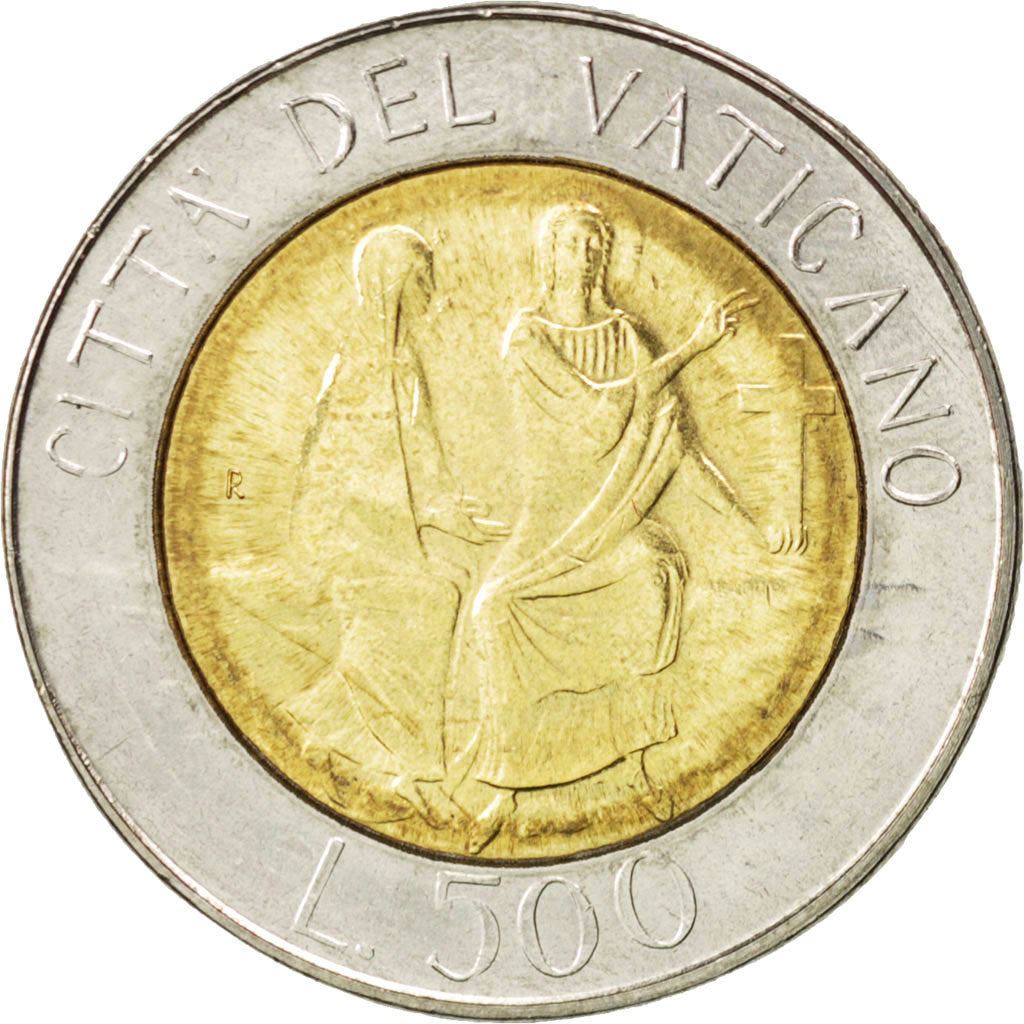Vatican City | 500 Lire Coin | Jesus and Mary | Km:197 | 1986