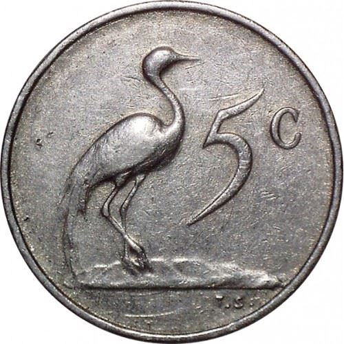 Sør-Afrika 5 Cent Mynt | Afrikaans Legende - SUID-AFRIKA | KM67.2 | 1965 - 1969