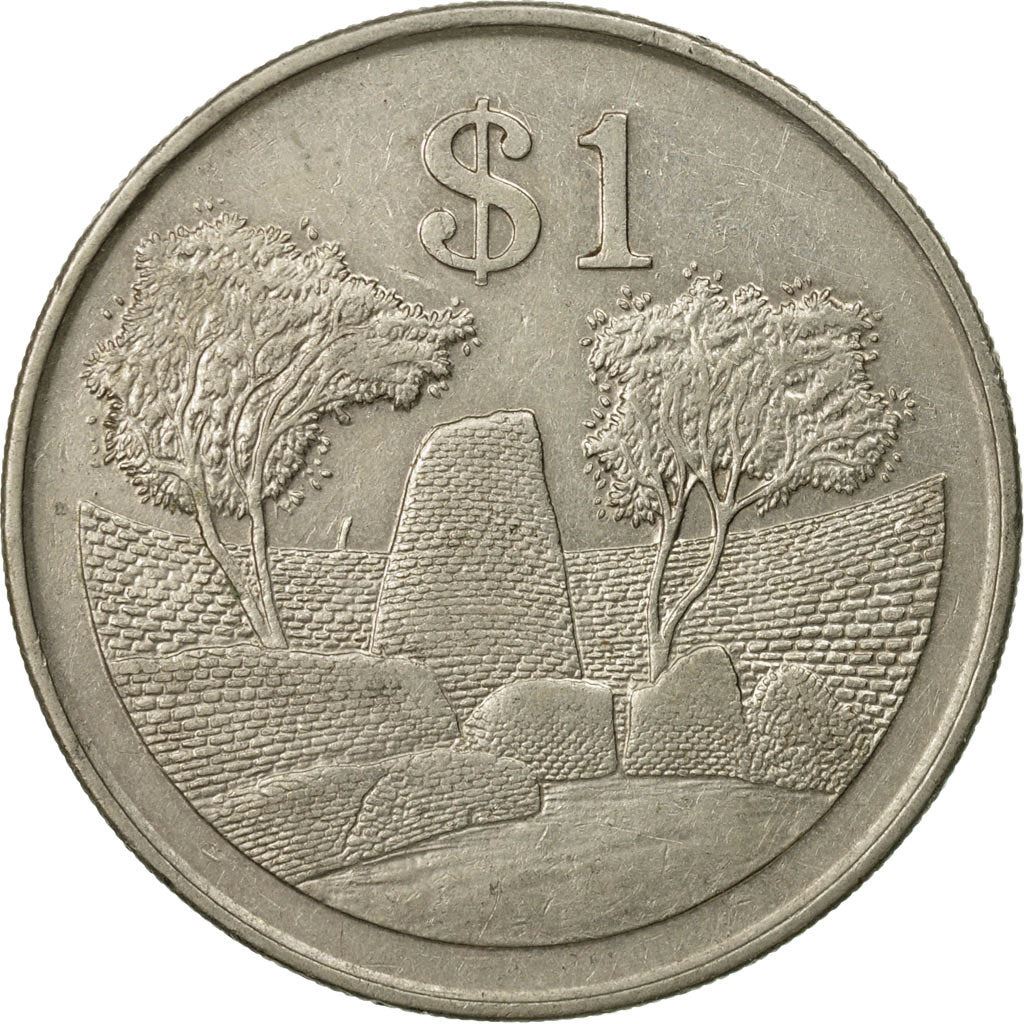 Zimbabwe | 1 Dollar Coin | National Monument | Km:6 | 1980 - 1997