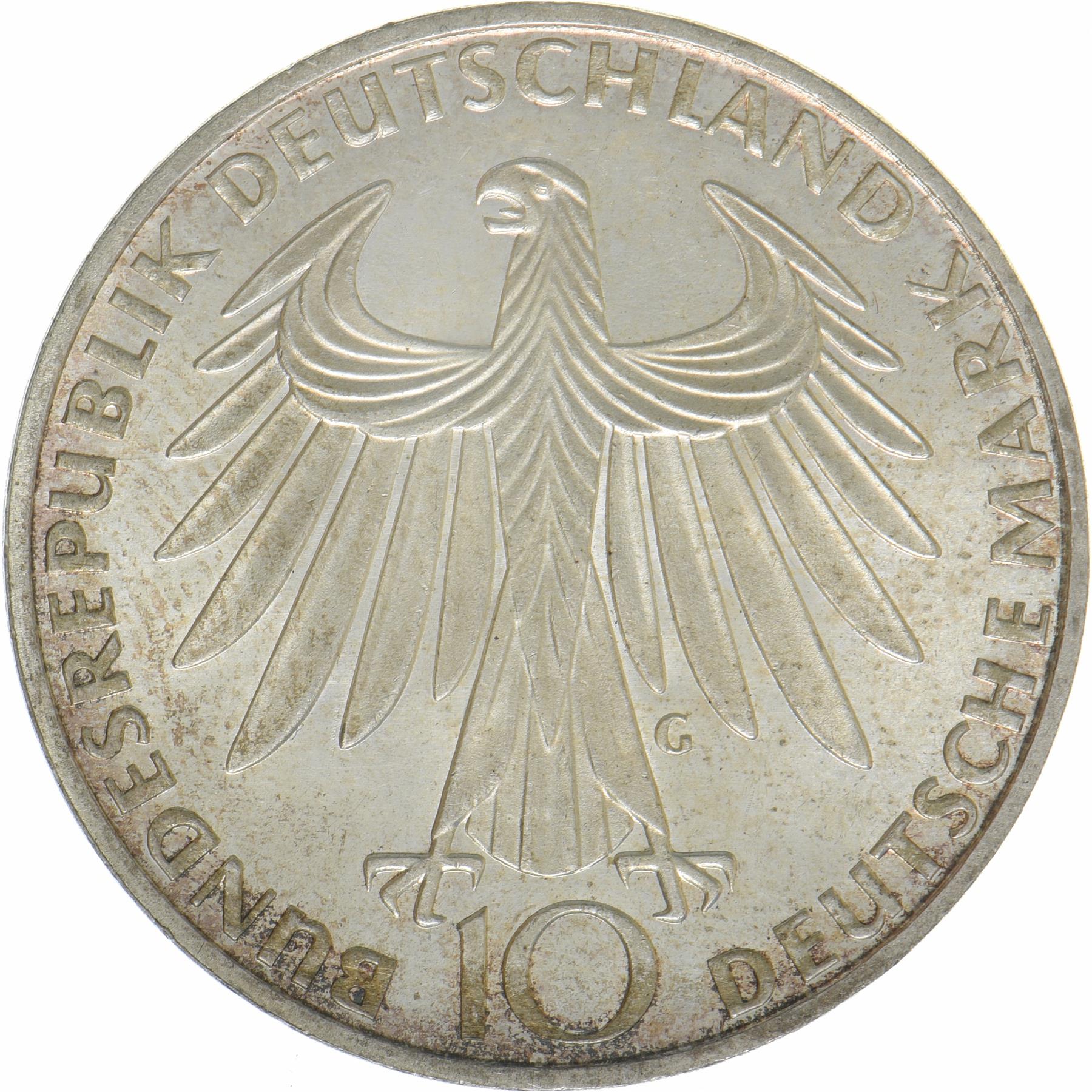 Federal Republic of Germany | 10 Deutsche Mark Coin | Olympic Games | KM:132 | 1972