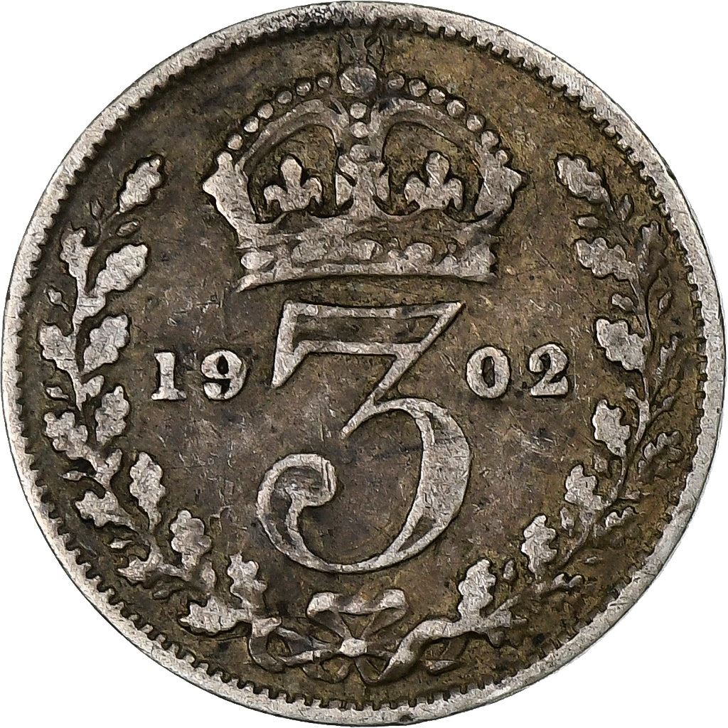United Kingdom | 3 Pence Coin | Edward VII | Km:797 | 1902 - 1910