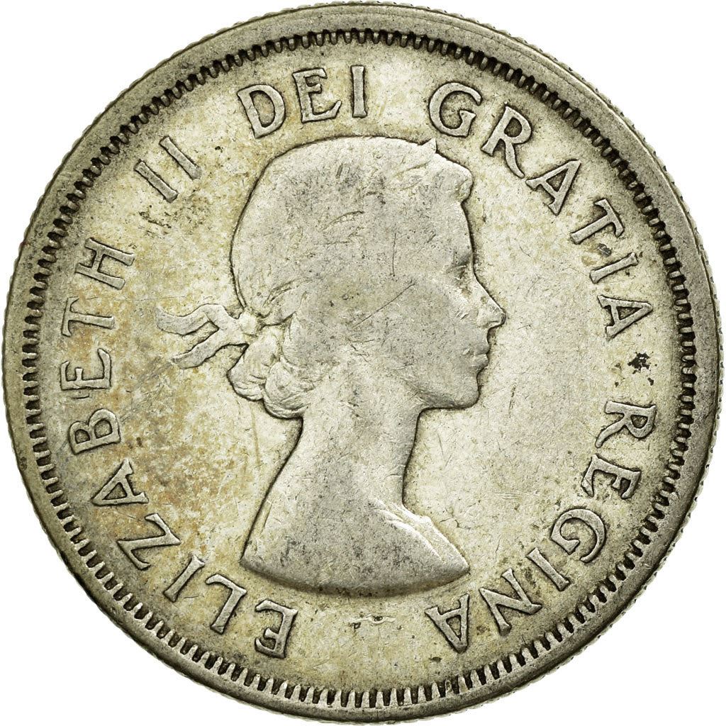 Canada | 25 Cents Coin | Silver | 1st portrait | KM:52 | 1953-1964