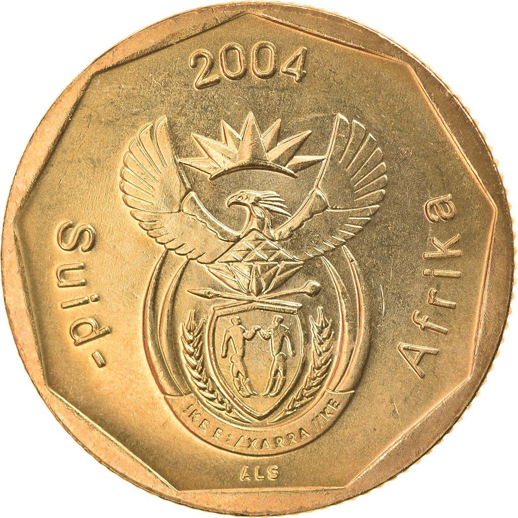 South Africa 50 Cents Afrikaans Legend - Suid-Afrika Coin KM331 2004