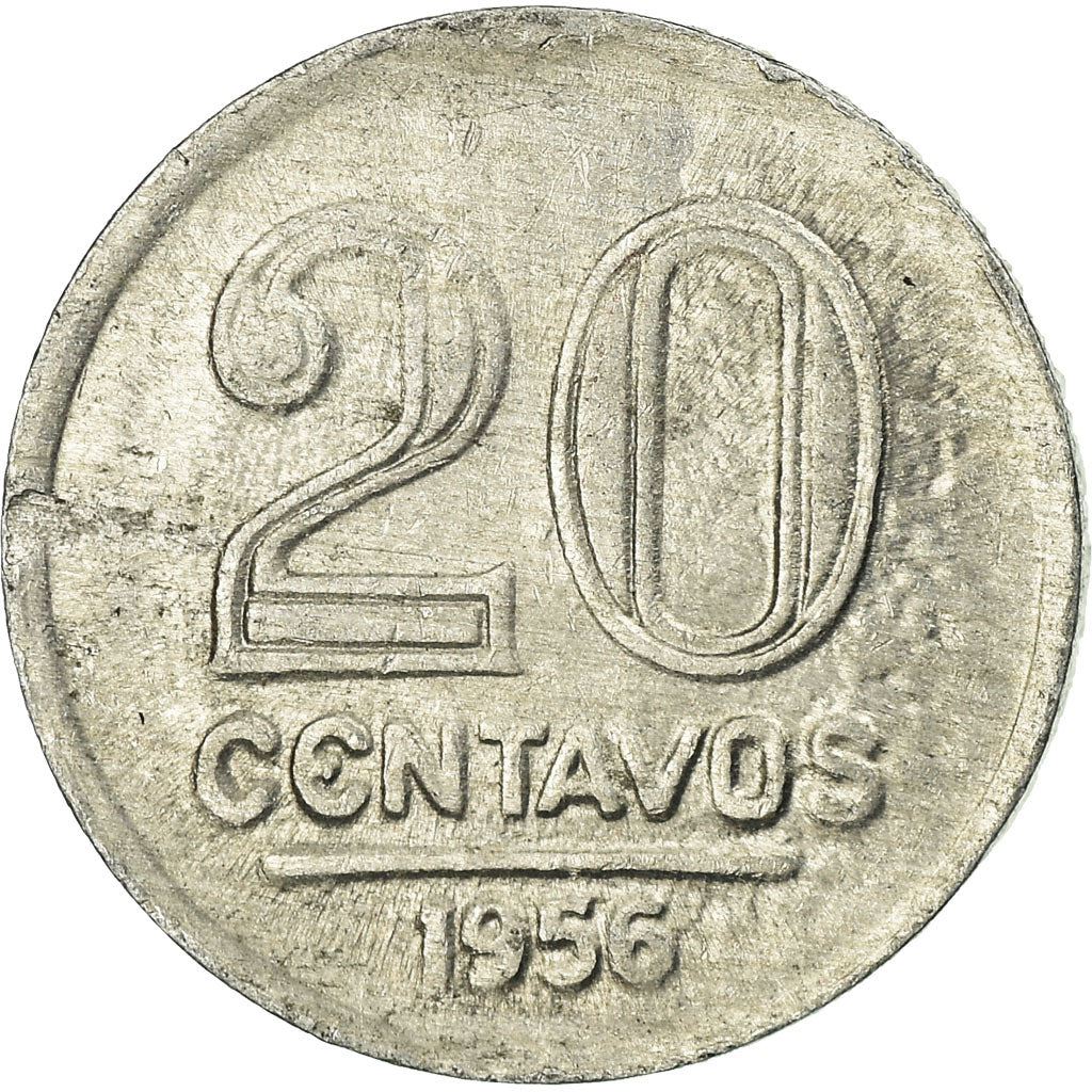 Brazil | 20 Centavos Coin | Star | Km:565 | 1956 - 1961