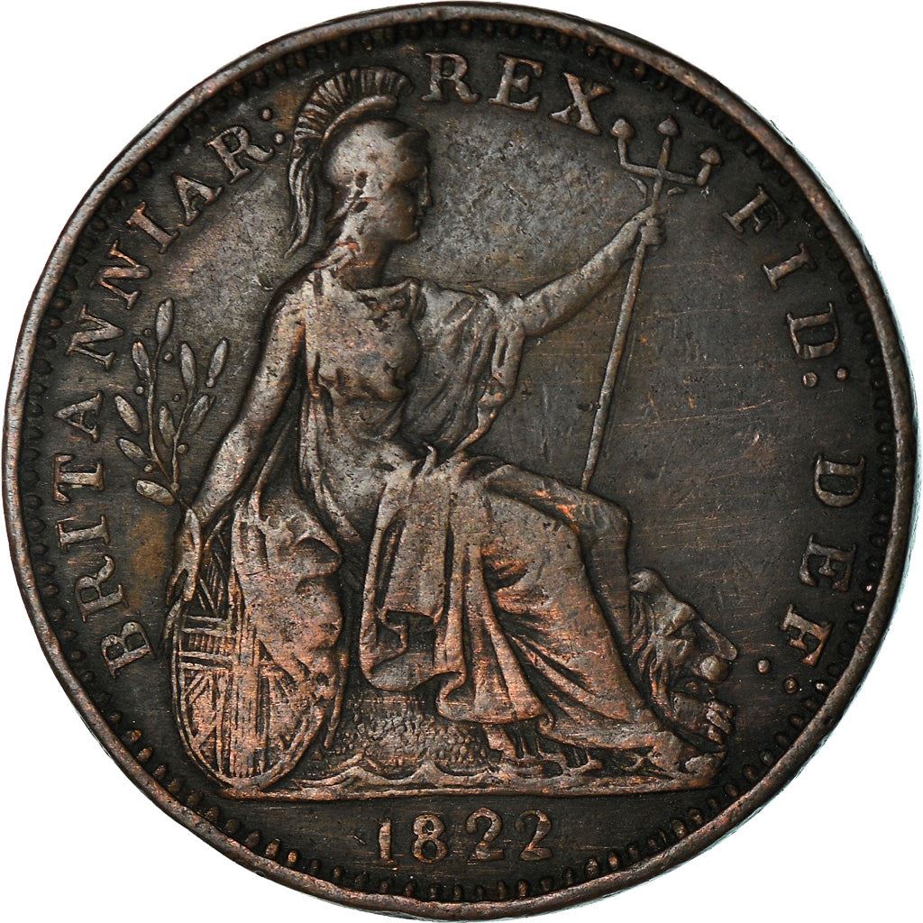 United Kingdom 1 Farthing Coin | George IV 1st issue | 1821 - 1826